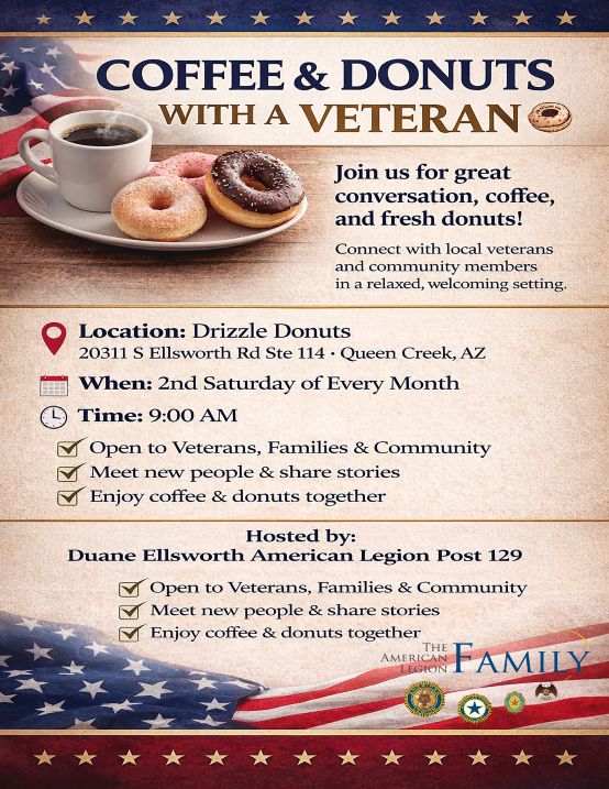 COFFEE & DONUTS WITH A VETERAN event photo 1